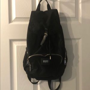 VS Pink Black cloth back pack.